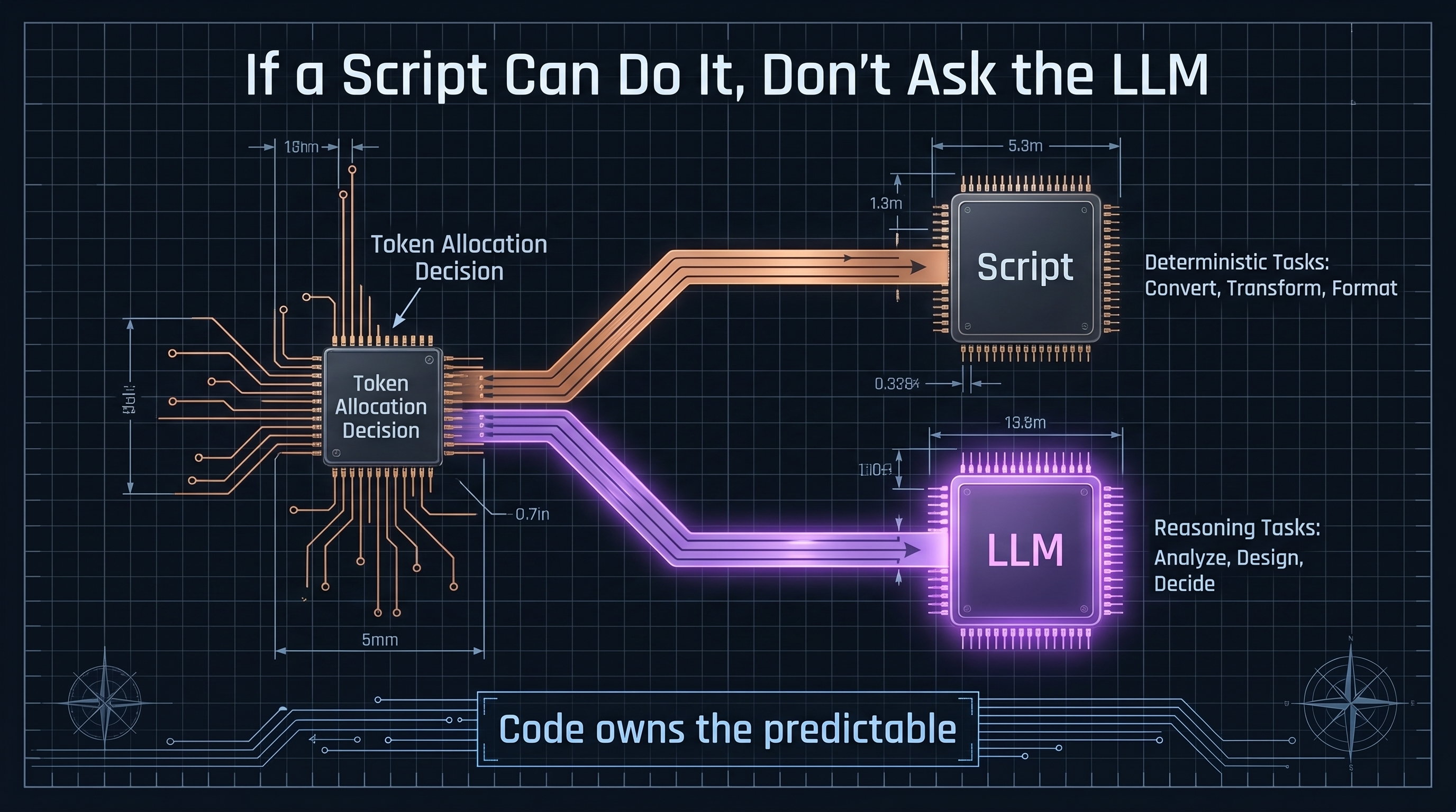 If a Script Can Do It, Don't Ask the LLM